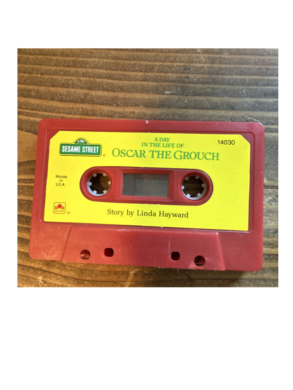 Sesame Street A Day in the Life of Oscar the Grouch Cassette Golden 1989 Childr…